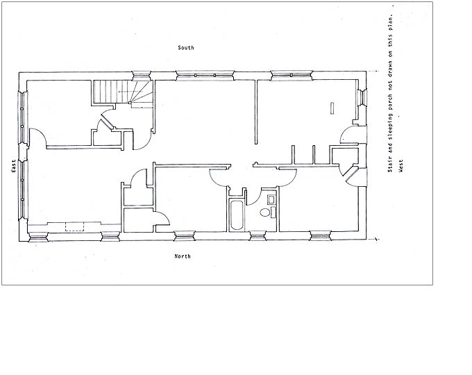 Second-Floor Plan, 1614 N. Hermintage Avenue 2002 typescript on photocopy