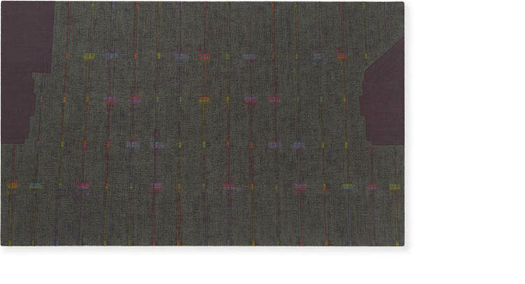 Threshold, NorthWest — One [ spectrum : violet with grey ]&amp;#160;&amp;#160;&amp;#160;&amp;#160;2010 — 2011, 2014&amp;#160;&amp;#160;&amp;#160;&amp;#160;oil on canvas&amp;#160;&amp;#160;&amp;#160;&amp;#160;23 x 38 inches