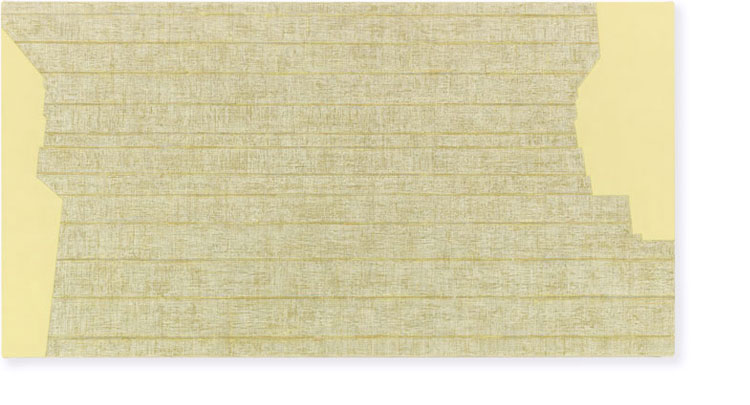 Threshold, SouthEast — One [ spectrum : yellow ]&amp;#160;&amp;#160;&amp;#160;&amp;#160;2009 — 2010&amp;#160;&amp;#160;&amp;#160;&amp;#160;oil on canvas&amp;#160;&amp;#160;&amp;#160;&amp;#160;23 x 44 inches